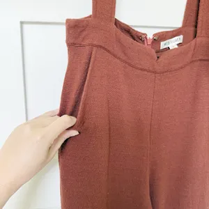 Wild Honey Rust Overall Jumpsuit thumbnail 6