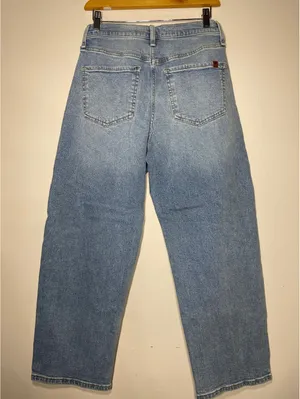 Jessica Simpson Myrtle Barrel Leg Denim Wide Leg Ankle Sz 2 thumbnail 4
