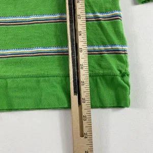Lauren Jeans‎ Co Ralph Lauren Hoodie Womens Large Green Striped Pullover Lace Up thumbnail 6