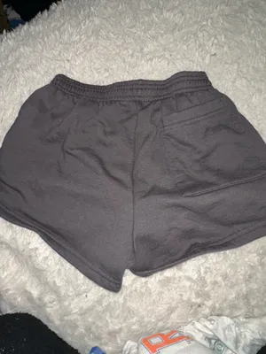 Los Angeles Apparel APHI (alpha phi) worn once grey sweat shorts with blue star and sorority logo. Very soft and cozy. Size small. thumbnail 2