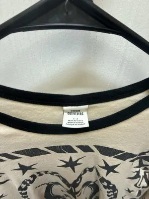 Urban Outfitters UO Heart Tattoo Long Sleeve Ringer Top thumbnail 2