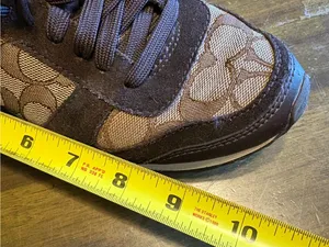 Coach Mason Jacquard Sneakers Suede Signature Monogram CC Canvas Brown Tan thumbnail 8