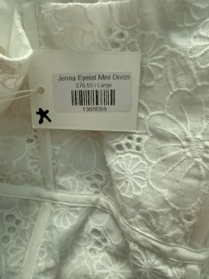 Corset white mini dress Size L thumbnail 3