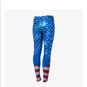 NWT Pelagic UPF 50 Mid-Rise Fiji Legging Hex Americamo, Small thumbnail 9