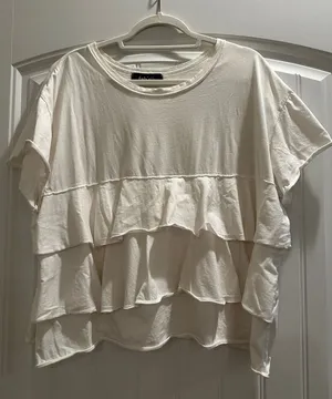 Fabrik Tiered Ruffle Short Sleeve Top thumbnail 1