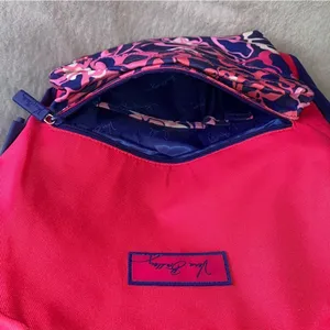 Vera Bradley large backpack in pink and purple thumbnail 6