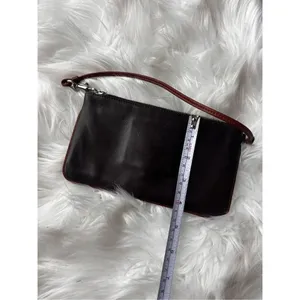 Coach vintage brown real leather clutch thumbnail 5