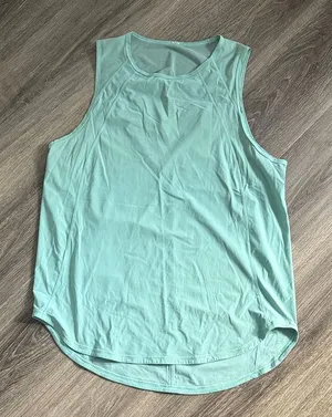 Lululemon Light Blue Sculpt Tank Top Athletic Mesh Cutout Lightweight thumbnail 1