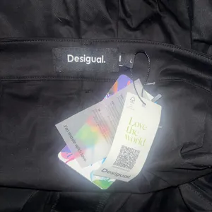 Desigual Black A-Line Skirt with Built-In Belt thumbnail 3