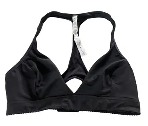 Lululemon Sports Bra Womens 8 Black‎ Racerback Keyhole Athleisure Activewear thumbnail 1