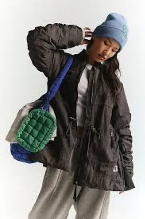 Free People Movement‎ Tricked Out Trek Lightweight Black Puffer Size Large NWT thumbnail 1