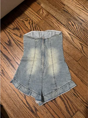 Edikted Romper Denim thumbnail 2