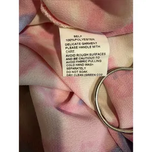 SNDYS Pastel Tie Dye Slip Maxi Dress Pink Blue Satin Feel Small thumbnail 4