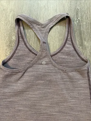 Lululemon 4 Cool Racerback II Workout Lounge Gym Yoga Women’s Mauve Tank Top thumbnail 5