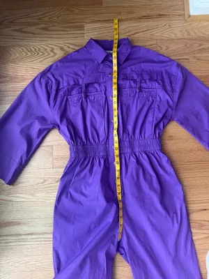 SEA New York Tabitha Purple Jumpsuit Size 00 Game Day Mardi Gras thumbnail 7