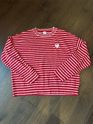 A New Day Women's Valentine's Pullover Heart Sweater XL - C30-058 thumbnail 2