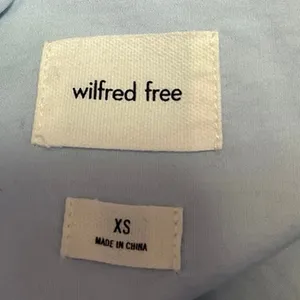 Aritzia Wilfred Women's Blue Long Sleeve Collar Button Down Shirt Top Size XS thumbnail 3