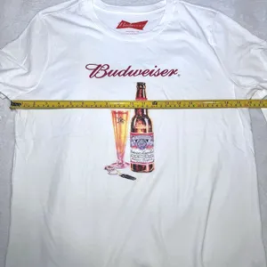 Lucky Brand Budweiser Graphic T-Shirt White Beer Bottle Logo Large NEW‎ thumbnail 4