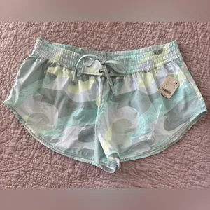 NWT Free People Easy Does it Camo Print Athletic Shorts XL thumbnail 3
