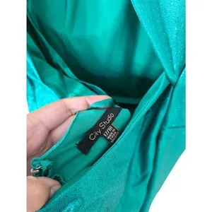 City Studios Junior‎ Glitter Size 18 Jade Green Maxi One Shoulder NEW thumbnail 7
