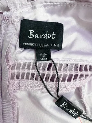 NWT Bardot Gemma Dress US 6 Orchid Purple Lace Halter Open Back Cocktail Wedding thumbnail 11