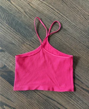 Windsor Pink cross tank top thumbnail 2