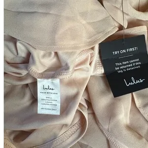 Lulus Heavenly Hues Blush Pink‎ Pleated V Neck Maxi Dress Formal Event Size S thumbnail 13