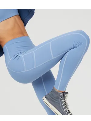 OFFLINE By Aerie Goals High Waisted Double Pocket Legging | Coast (Blue) thumbnail 2