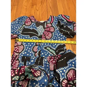 Rhode Nisha Puff-Sleeve Cotton-Poplin Midi Dress Size XS thumbnail 9