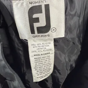FootJoy Woman's DryJoys Performance Golf‎ Rain Pants in Black Size Medium thumbnail 7