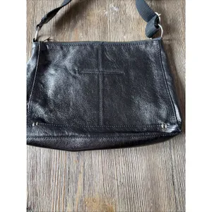 The Sak black Leather Clutch Crossbody Shoulder Bag camila texture classic thumbnail 4