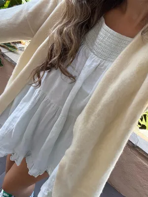 Reformation Cream Women's Sweater Cardigan Sz M thumbnail 6