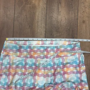 NIKE GOLF Multicolor Swirly Print Pull on Stretch Golf Pants Capri FitDry Large thumbnail 7