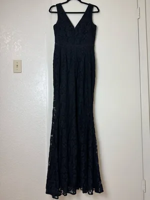Lulu’s My Forever Black Lace Maxi Dress Size M thumbnail 5