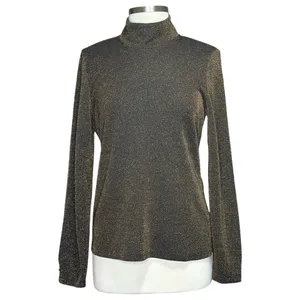 SÉZANE Omaya Long Sleeve Knit Top, Gold, Large thumbnail 4