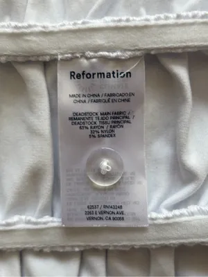 Reformation Linnea going out rush white summer sleeveless Knit Top size xs thumbnail 9