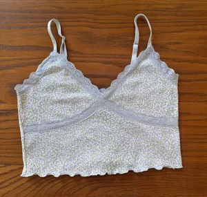 White and Blue floral Top From H&M thumbnail 1