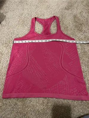 Women's Hot Pink Lululemon Racerback Tank Top thumbnail 6