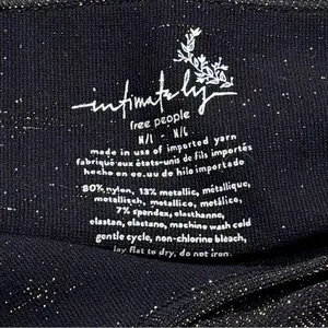 Intimately Free People Gold Sparkle Micro Brami Tank Festival Rave Whimsical M/L thumbnail 7