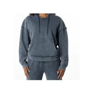 ALPHALETE Women’s Terry Oversized Hoodie - Blue Topaz ,Size Medium thumbnail 2