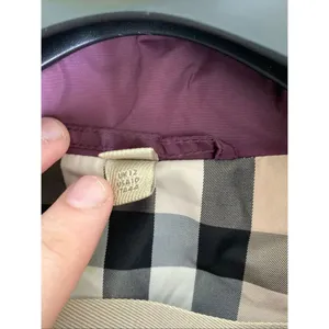 Burberry windbreaker rain utility jacket red wine color women's size 10 thumbnail 4