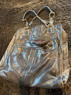 Charles David, black leather bag thumbnail 1
