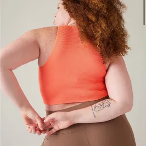 Athleta Aurora Seamless Crop Ribbed Tank -M thumbnail 4