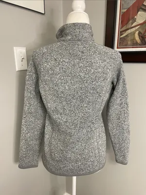 Patagonia pullover better sweater gray heathered quarter zip Small womens thumbnail 3