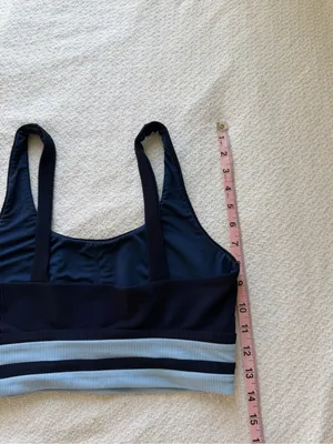 Beach Riot Kaida Colorblock Bikini Top Blue Medium thumbnail 5