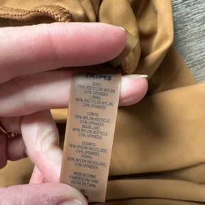 SKIMS Tan Swim Skirt with Asymmetrical Design M thumbnail 5