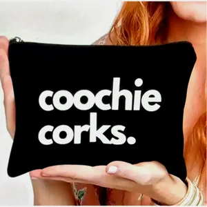 Canvas Chic Tampon Makeup Drug Receipts Storage Bag thumbnail 2