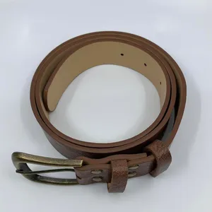 Women’s Brown Belt w/ Antique Brass Buckle, 23.5-34 Inches, X7G9A752 thumbnail 7