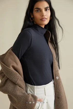 Anthropologie Gauzy Turtleneck thumbnail 1