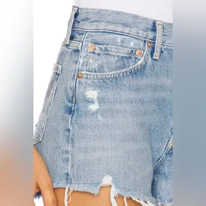 AGOLDE Parker Vintage Distressed Cut Off‎ Denim Shorts in Swapmeet Size 26 thumbnail 6